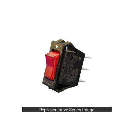LIGHTED SWITCH RED -15A/125V